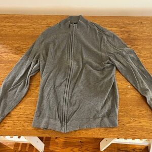 Alfani Men's Charcoal Zip-Up Sweater